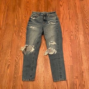 American Eagle Ripped Mom Jeans